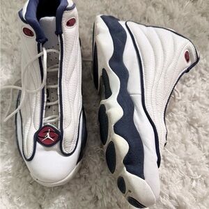 Jordan Pro Strong White Midnight Navy Sneakers Shoes DC8418-100 Men's Size 9